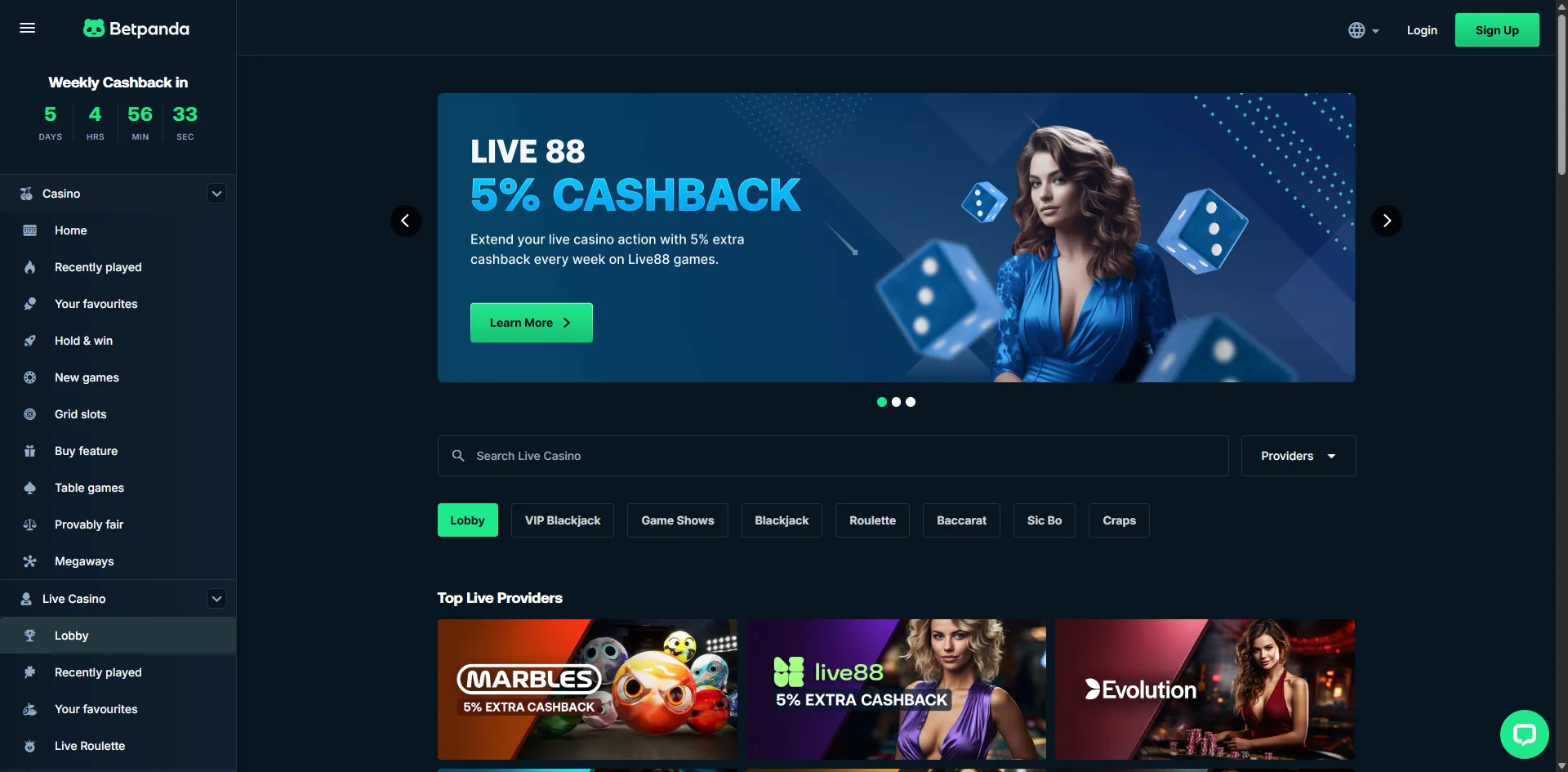 Cassino online esporte da sorte