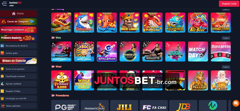 Aplicativo de aposta de jogo