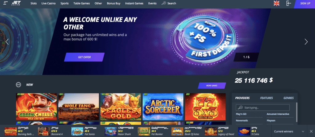 Bets com bonus